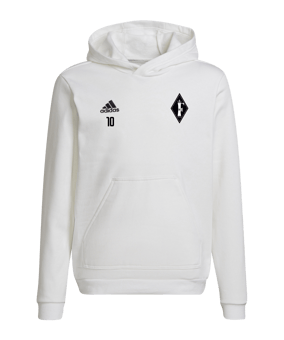 adidas Entrada 22 Hoody Kids Weiss