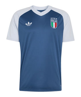 adidas FIGC Italien Prematch Trikot Away WM 2026 Blau - blau