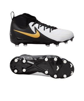 Nike Jr Phantom Luna II Academy FG/MG Mad Ready Kids Weiss Schwarz F100 - weiss