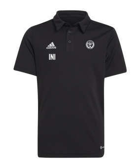 adidas Entrada 22 Poloshirt Kids Schwarz