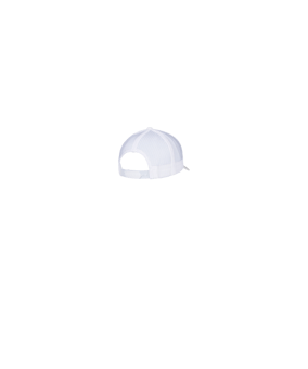 Merch 5 Panel Retro Trucker Cap Weiss | #justlogo4c
