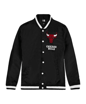 New Era Chicago Bulls Logo Varsity Jacke Schwarz - schwarz