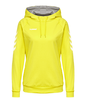 Hummel HMLGO Cotton Hoody Damen Gelb F5269 - gelb