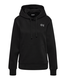 Hummel Court Cotton Hoody Damen Schwarz F2001 - schwarz