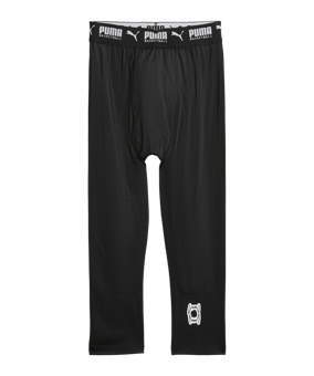 PUMA Hoops Team 3/4 Tight Schwarz F01 - schwarz