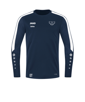 JAKO Power Sweatshirt Blau Weiss F900