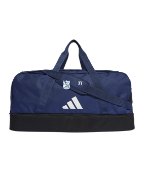 adidas Tiro League Duffel Bag Gr. L Blau Weiss