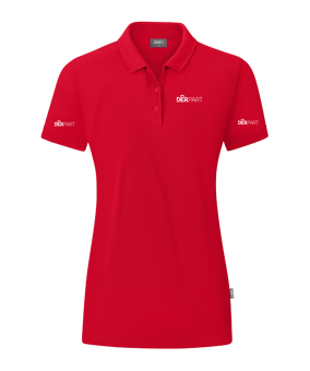 JAKO Organic Poloshirt Damen Rot F100