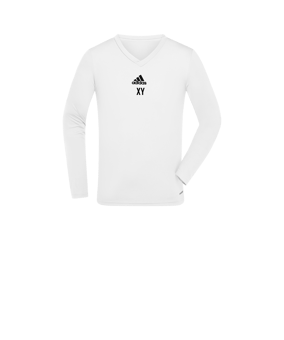 adidas Team Base Top langarm Kids Weiss