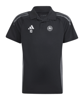adidas Tiro 24 Competition Poloshirt Kids Schwarz Grau