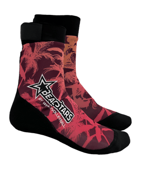 Ballsportdirekt Beachstar Hawaii Socken Rot - rot
