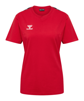 Hummel AUTHENTIC CO T-Shirt Damen Rot F3062 - rot