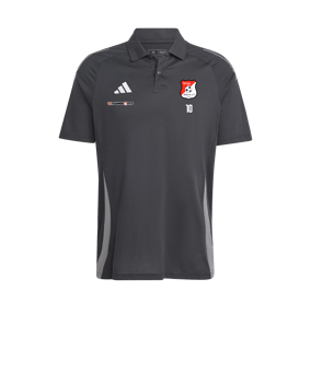 adidas Tiro 24 Comp Poloshirt Schwarz Grau