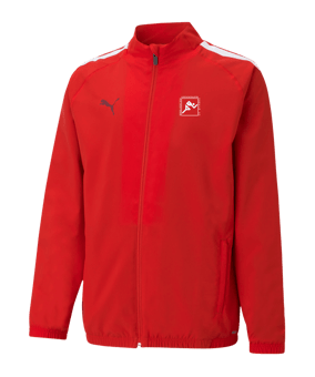 PUMA teamLIGA Sideline Jacke Kids Rot Weiss F01