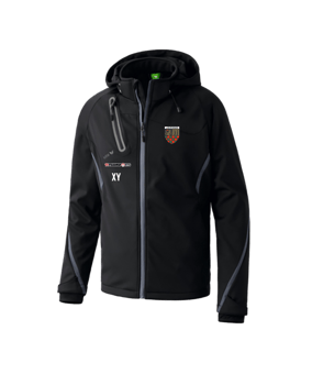 Erima Softshell Jacke Active Wear Function Schwarz