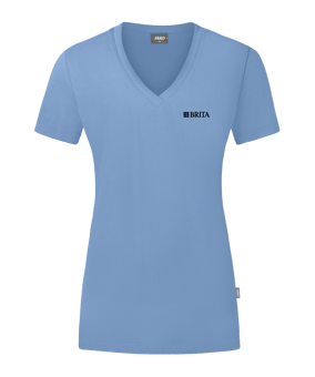 JAKO Organic T-Shirt Damen Blau F460