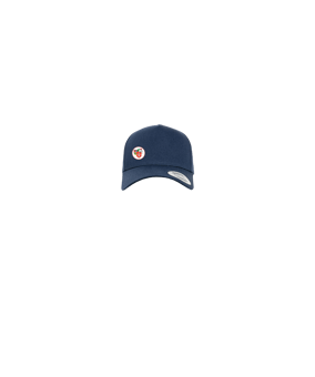 Merch 5 Panel Curved Snapback Cap Navy