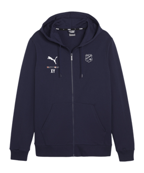 PUMA teamGOAL Casuals Kapuzenjacke Kids Blau F06