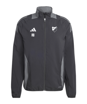 adidas Tiro 24 Competition Präsentationsjacke Schwarz Grau