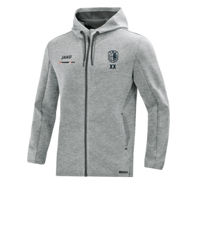 JAKO Premium Basic Kapuzenjacke Grau F40