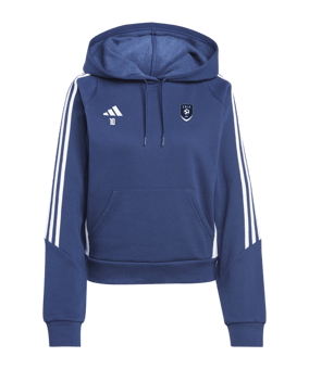 Sweat à capuche adidas Tiro 24 femmes bleu blanc 