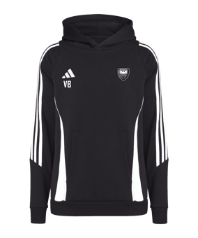adidas Tiro 24 Hoody Kids Schwarz Weiss