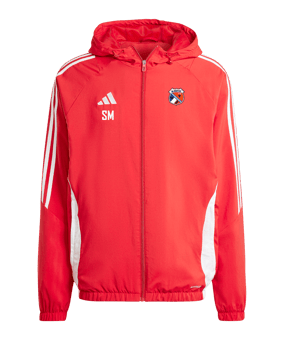 adidas Tiro 24 Windbreaker Rot Weiss