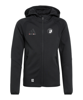 adidas Tiro Travel Hoody Kids Schwarz