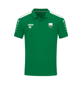 JAKO Power Poloshirt Grün Weiss F200