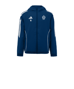 Veste coupe-vent adidas Tiro 24 enfants bleue blanche