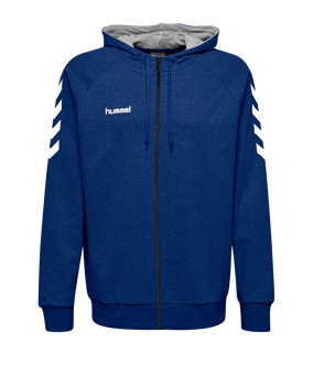 Hummel Cotton Kapuzenjacke Kids Blau F7045 - blau