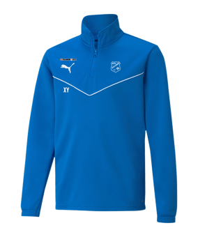 PUMA teamRISE HalfZip Sweatshirt Kids Blau F02
