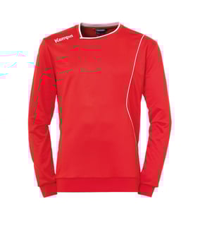 Kempa Curve Training Sweatshirt Kids Rot Weiss F02 - rot