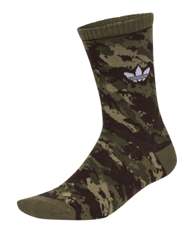 adidas Originals Camo Crew 2 Pairs Chaussettes Vert - vert