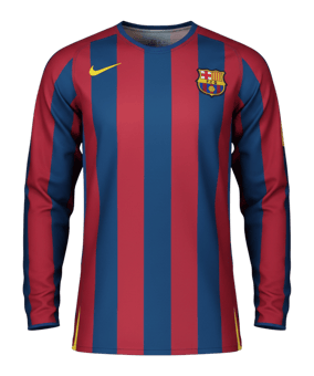 Nike FC Barcelona Reissure 2005 'Ronaldinho' Trikot langarm Blau F471 - blau