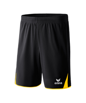 Erima 5-Cubes Short Schwarz Gelb - schwarz