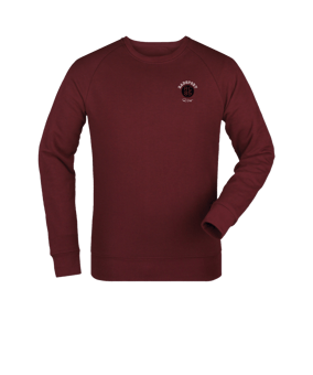 Merch Roller Sweatshirt Burgundy | #brustlogo