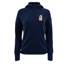 adidas Tiro 25 Travel Kapuzenjacke Damen Blau