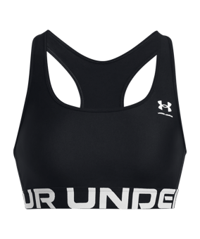 Under Armour Mid Sport-BH Damen Schwarz - schwarz