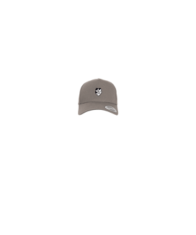 Merch 5 Panel Curved Snapback Cap Grey | logo4c