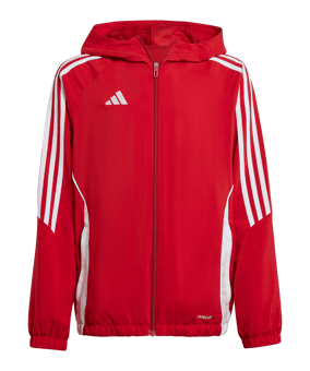 adidas Tiro 24 Windbreaker Kids Rot Weiss - rot