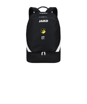 JAKO Iconic Rucksack mit Bodenfach Schwarz F800