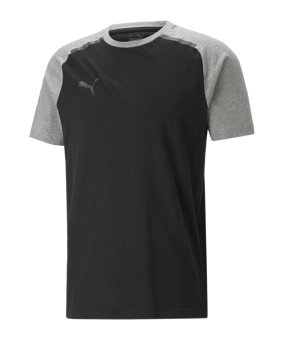 PUMA teamCUP Casuals T-Shirt Schwarz F03 - schwarz