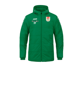 JAKO Team Coach Kapuzenjacke Kids Grün F200