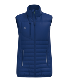 Erima CMPT Puffer Weste Damen Blau - blau