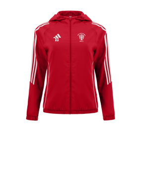 adidas Tiro 24 Windbreaker Damen Rot Weiss