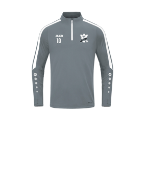 JAKO Power Sweatshirt Kids Grau Weiss F840
