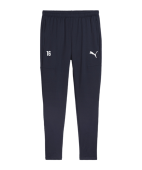 PUMA teamGOAL Slim Trainingshose Blau Weiss F06