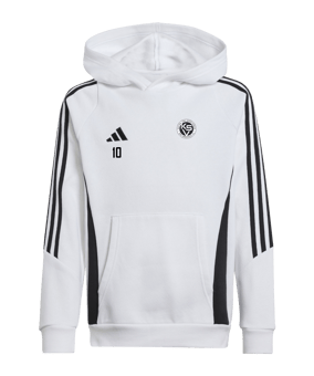 adidas Tiro 24 Hoody Kids Weiss Schwarz