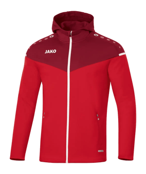 JAKO Champ 2.0 Kapuzenjacke Rot F01 - rot